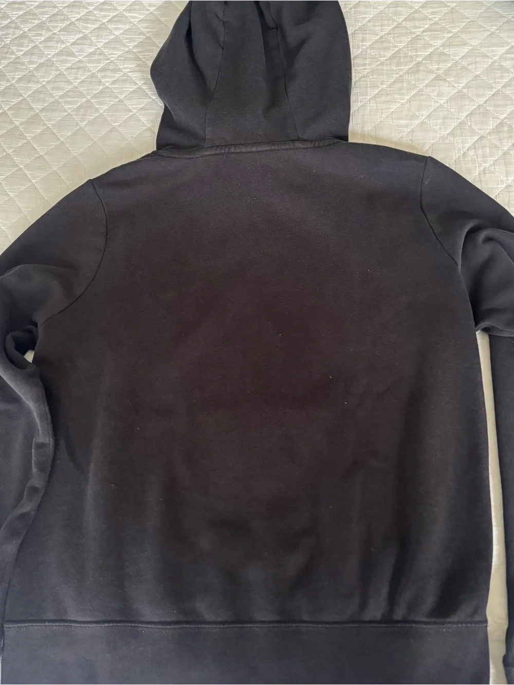 Nike Black Pullover Hoodie with White Swoosh Label